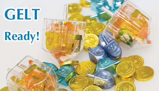 chocolate gelt for chanukah